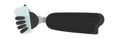 Siber El Protezi Kupa Vektörü İllüstrasyonu