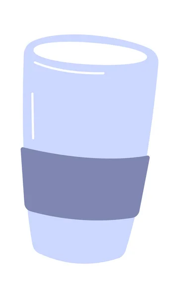Glas Water Cup Vector Illustratie — Stockvector