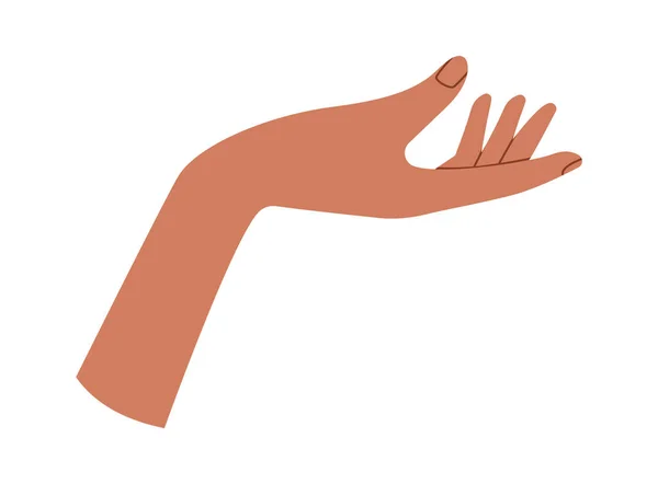Mão Segurando Gesto Vetor Ilustração — Vetor de Stock