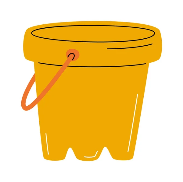 Childrens Sandbox Bucket Vector Illustration — Stock Vector