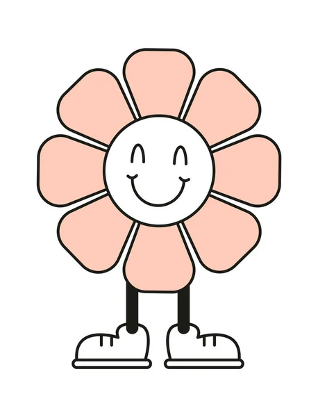 Παραμονή Εικονογράφηση Διάνυσμα Χαρακτήρα Λουλούδι — Διανυσματικό Αρχείο