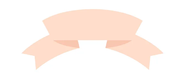 Banner Curved Strip Vector Illustration — стоковий вектор