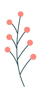 Böğürtlen Vektörü İllüstrasyonlu Şube