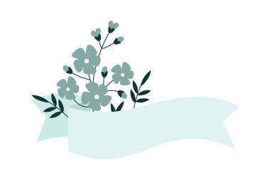 Çiçek Sancak Vektör İllüstrasyonu