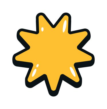 Sokak Sanatı Yıldızı Vektör İllüstrasyonu