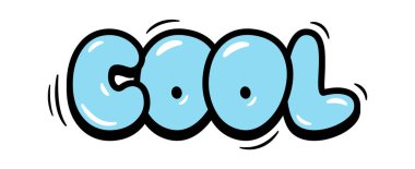 Cool Street Art Sticker Vector İllüstrasyonu