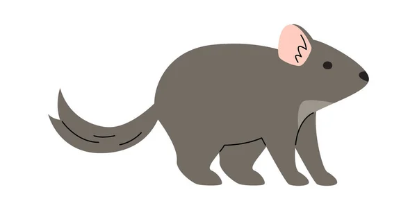 Blijven Chinchilla Animal Vector Illustratie — Stockvector