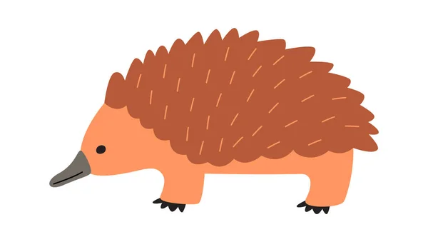 Staying Hedgehog Animal Vector Illustration — Stock Vector