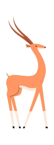 Ficar Antelope Animal Vector Ilustração —  Vetores de Stock