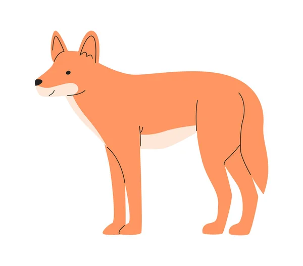 Blijvende Hond Dier Vector Illustratie — Stockvector