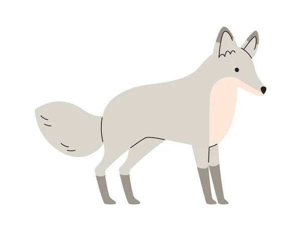 Wolf Tier Bleibt Vektorillustration — Stockvektor