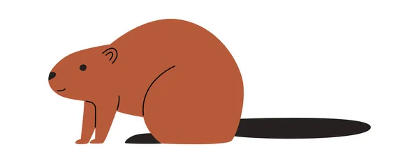 Marmot Gnagare Djur Vektor Illustration — Stock vektor