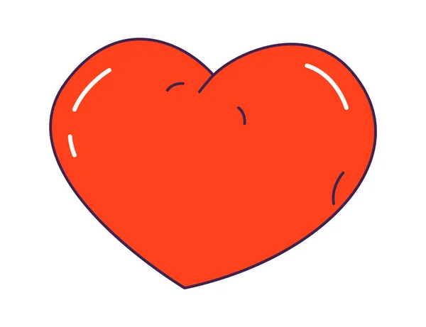 Ilustracja Wektora Cartoon Heart Icon — Wektor stockowy