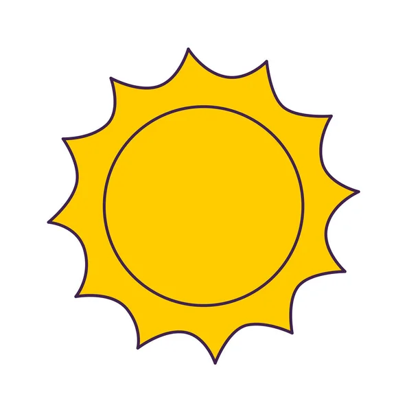 Cartoon Sun Icon Vector Illustration — Stock Vector