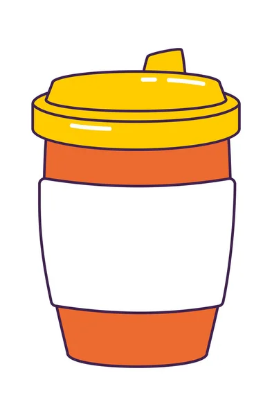 Hot Drink Cup Vector Illustratie — Stockvector