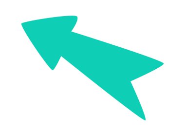 El çizimi ok vektör illüstrasyonu