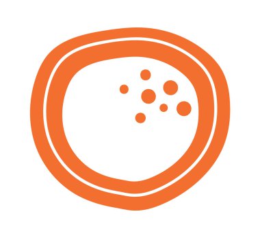 Soyut Yuvarlak Çiçek Başlı Vektör İllüstrasyonu