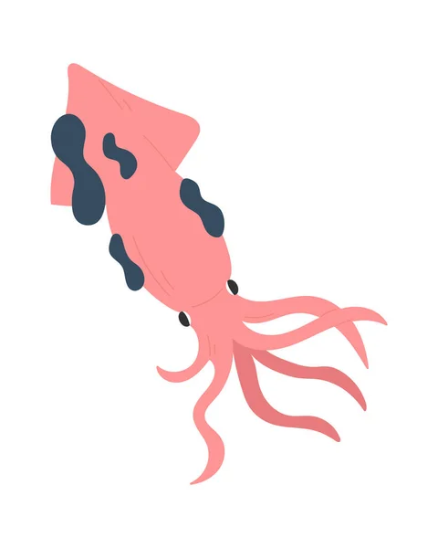 Octopus Sofre Ilustração Vetorial Resíduos — Vetor de Stock