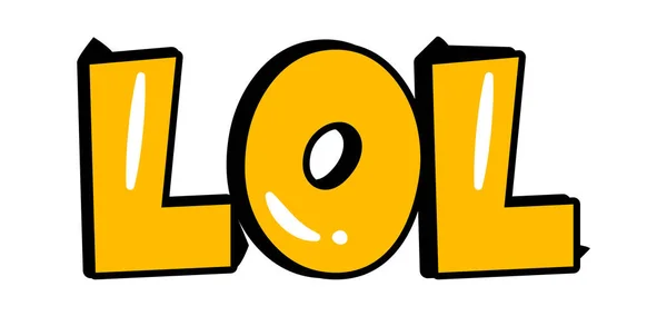 Lol Comic Font Letters Vector Illustration — стоковий вектор