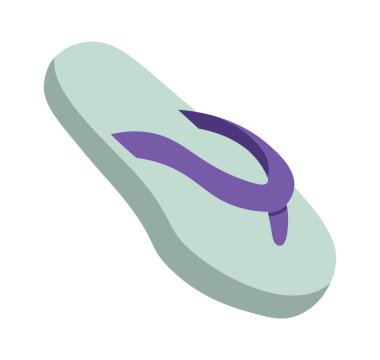 Flip Flop Sandals Vektör İllüstrasyonu