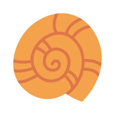 Deniz Kabuğu Yumuşakça Vektör İllüstrasyonu