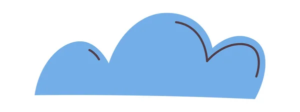 Sky Moln Ikonen Vektor Illustration — Stock vektor