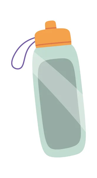 플라스틱 물병을 유리병의 — 스톡 벡터
