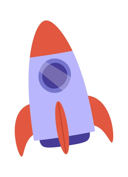 Cohete Niños Juguete Vector Ilustración — Vector de stock