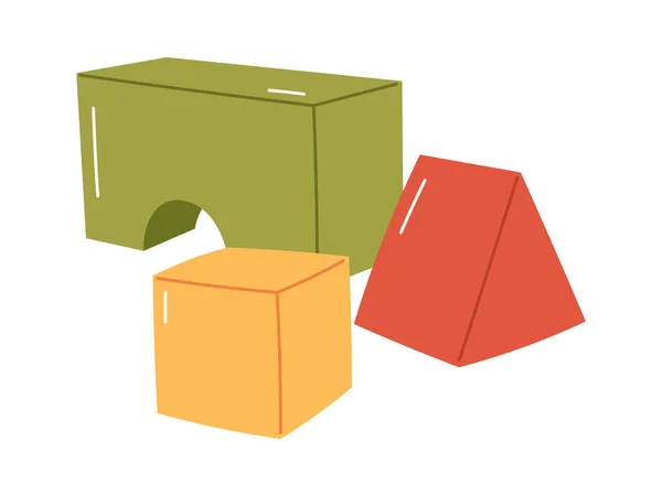 Illustration Vectorielle Jouets Blocs Enfants — Image vectorielle