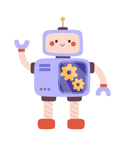 Roboter Kinder Spielzeug Vektor Illustration — Stockvektor