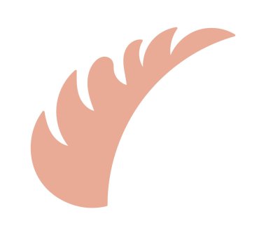 Yaprak Şekli Silüet Vektör İllüstrasyonu