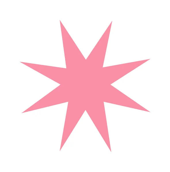 Estrella Geométrica Forma Vectorial Ilustración — Archivo Imágenes Vectoriales
