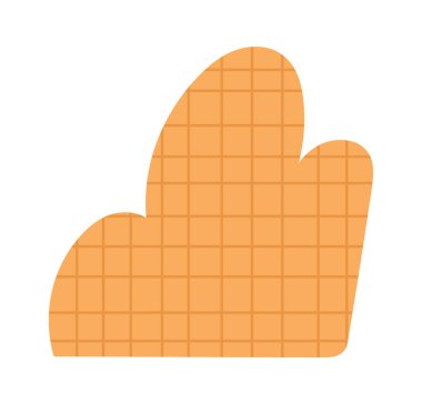 Damalı Soyut Şekil Vektörü İllüstrasyonu