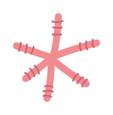 Deniz Yıldızı Yumuşakça Vektör İllüstrasyonu