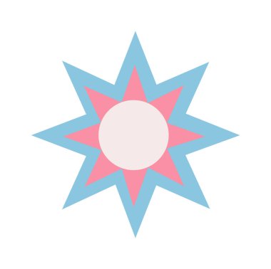 Soyut Geometrik Yıldız Vektörü İllüstrasyonu