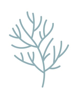 Yosun Vektörü İllüstrasyonu Şubesi