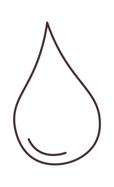 Lined Drop Simge Vektörü İllüstrasyonu