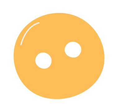 Yuvarlak Giysiler Düğme Vektörü İllüstrasyonu