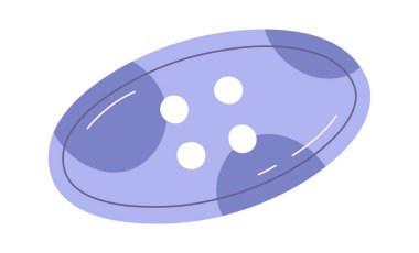 Oval Kıyafetler Düğme Vektörü İllüstrasyonu