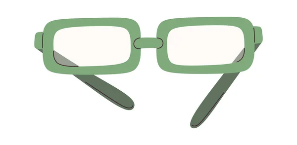 Rechteck Augenbrille Vektor Illustration — Stockvektor
