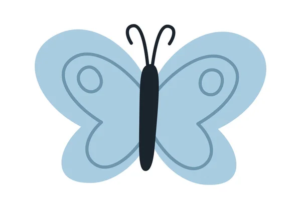 Mariposa Insecto Icono Vector Ilustración — Vector de stock