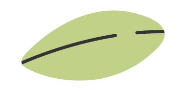 Çiçek Yaprak Simgesi Vektör İllüstrasyonu