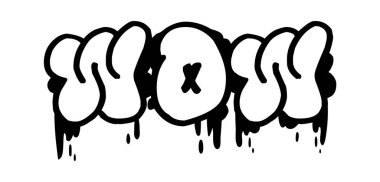 Vay canına, Lettering Street Graffiti Vektör İllüstrasyonu