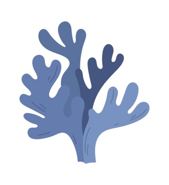 Mercan Denizi Bitki Vektörü İllüstrasyonu