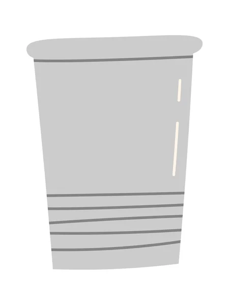 Plastic Cup Ikona Wektor Ilustracji — Wektor stockowy