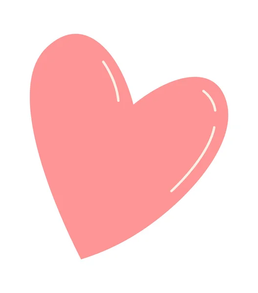 Illustration Vectorielle Coeur Dessinée Main — Image vectorielle