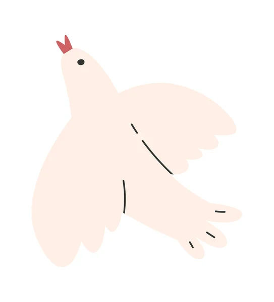 Flygande Fågelillustration Vektor Illustration — Stock vektor