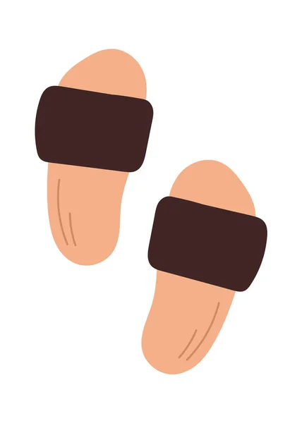 Donne Pantofole Scarpe Vettoriale Illustrazione — Vettoriale Stock