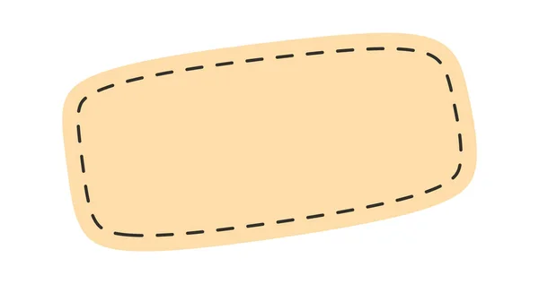 Illustration Vectorielle Ovale Piquée Par Patch — Image vectorielle