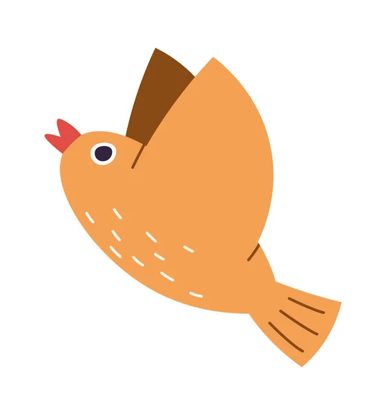 Flying Bird Icon Vector Illustration — Stock Vector